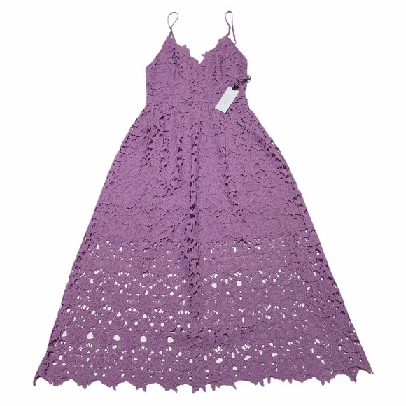 Astr Lace A-Line Lavender Midi dress XS - Picture 11 of 15